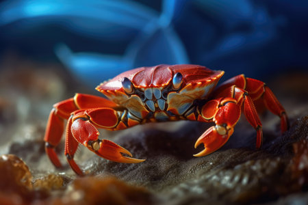 Vibrant and Active Live Crabの素材