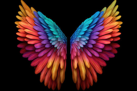 Rainbow Feathered Wingsの素材