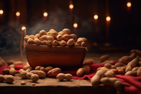 Peanuts in a Bowl Straight from the Fieldsの素材