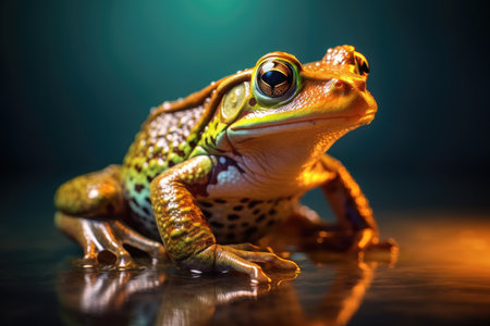Bullfrog Thriving in its Native Environmentの素材