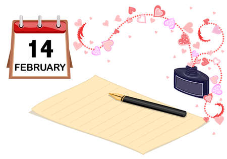 I love you card - for a special Valentine Dayのイラスト素材