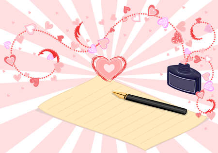 I love you cardのイラスト素材