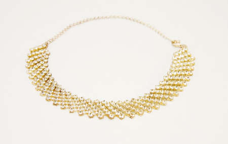 Elegant vintage diamonds necklace. の写真素材