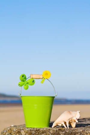 Summer holidays fun and relaxation at the beachの写真素材