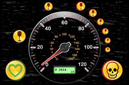 Drunk driving leads to death. EPS AI8のイラスト素材