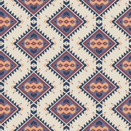 Vector seamless colorful decorative ethnic pattern