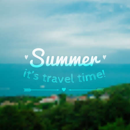 Vector blurred summer landscape backgroundのイラスト素材