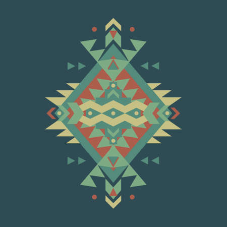 Vector colorful decorative ethnic pattern