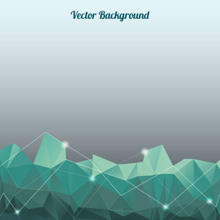 Vector abstract background with lines, circles and shapesのイラスト素材