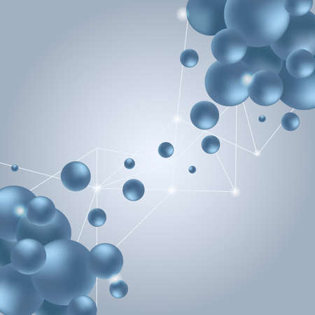 Vector abstract colorful science backgroundのイラスト素材