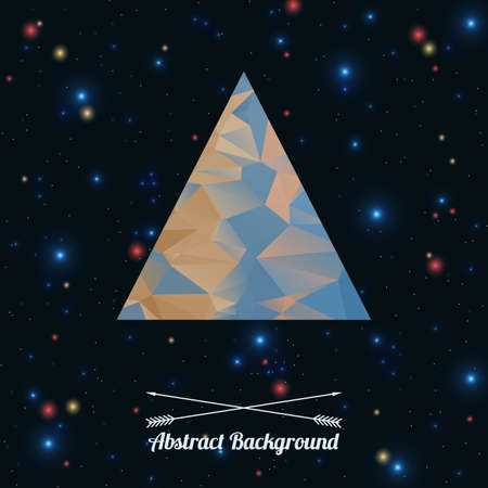 Vector abstract hipster background with triangleのイラスト素材