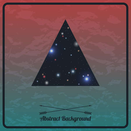 Vector abstract hipster background with triangleのイラスト素材
