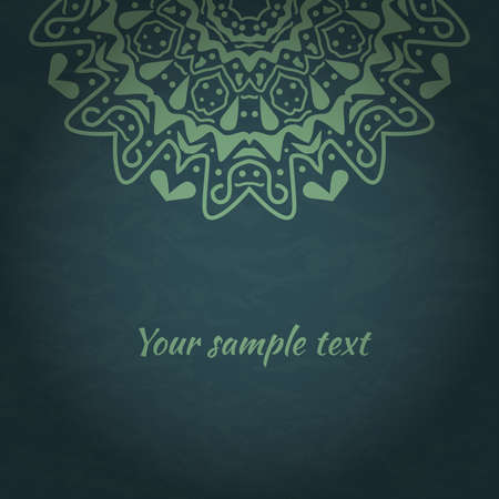 Vector invitation card with floral ornamentのイラスト素材