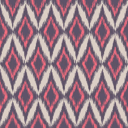 seamless ikat ethnic patternのイラスト素材