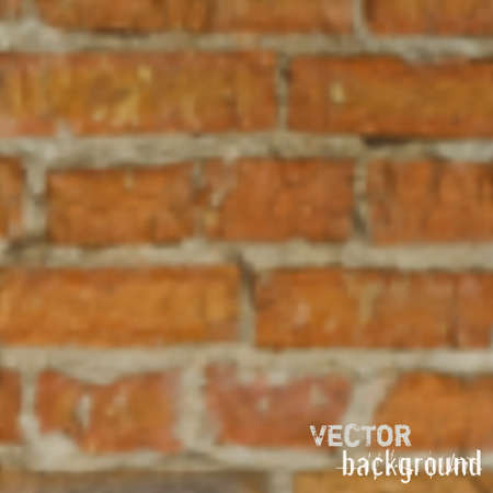 Vector blurred background with brickwallのイラスト素材