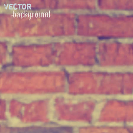 Vector blurred background with brickwallのイラスト素材