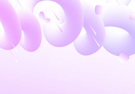 Vector geometric background with modern fluid shapes. Dynamical abstract soft gradient flowing...