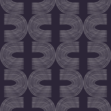 Vector contemporary seamless pattern with aesthetic hand drawn abstract shapes and geometric elements. Creative Mid Century minimalist bohemian contemporary design, print, poster, backgroundのイラスト素材