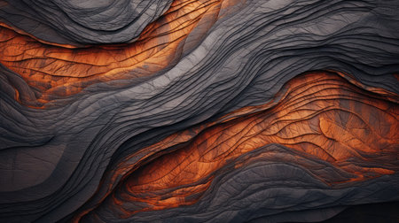 Background with natural earth structures. Fluid textured shapes from lava, sand or groundの素材