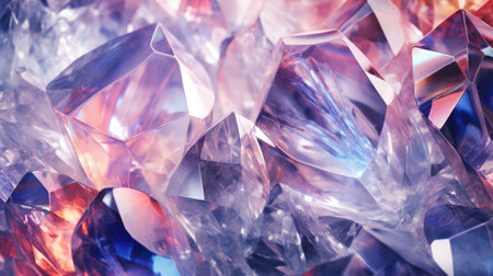 Abstract textured background with crystals. Shiny amethyst and quartz mineralsの素材