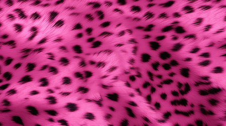Close-up of pink leopard fur print background. Animal skin backdrop for fashion, textile, print, bannerの素材