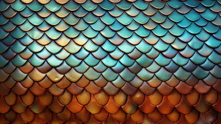 Close-up of artificial reptile leather texture print background. Skin backdrop for fashion, textile, print, bannerの素材