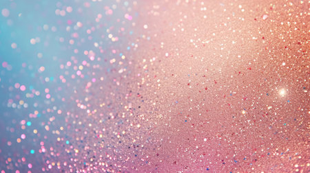 Abstract festive background with glitter, confetti and free place for text. New Year, Christmas, birthday, holiday celebration bannerの素材