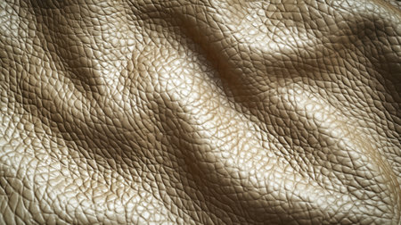 Vintage beige leather texture background with folds for print, fashion, banner, footwear, furniture, accessoriesの素材