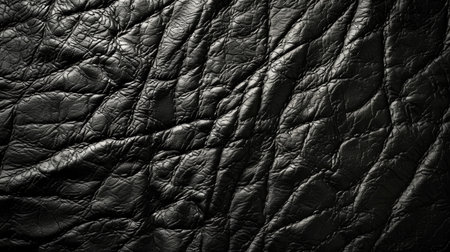 Vintage black leather texture background for print, fashion, banner, footwear, furniture, accessoriesの素材
