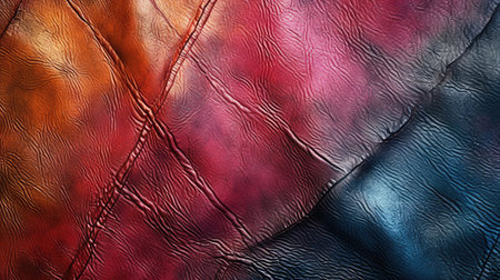 Vintage colorful leather texture background for print, fashion, banner, footwear, furniture, accessoriesの素材