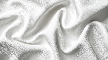 Vintage white leather texture background with folds for print, fashion, banner, footwear, furniture, accessoriesの素材