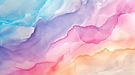 Abstract artistic alcohol ink colorful background. Marble liquid texture bannerの素材
