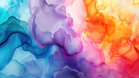 Abstract artistic alcohol ink colorful background. Marble liquid texture bannerの素材