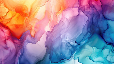 Abstract artistic alcohol ink colorful background. Marble liquid texture bannerの素材