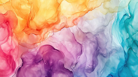 Abstract artistic alcohol ink colorful background. Marble liquid texture bannerの素材