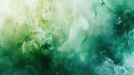 Abstract artistic green alcohol ink background. Marble liquid texture bannerの素材