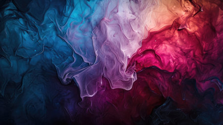 Abstract artistic dark alcohol ink colorful background. Marble liquid texture bannerの素材