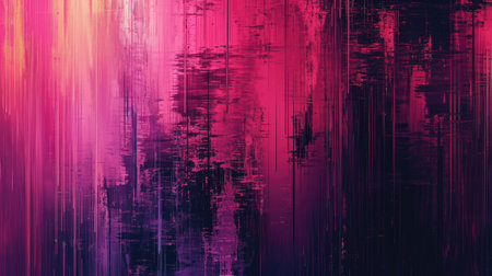 Abstract background with colorful distorted motion glitch. Broadcast error, grunge damaged effectの素材
