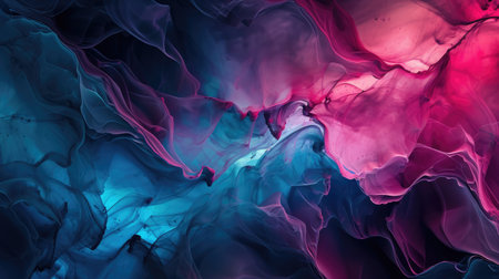 Abstract artistic dark alcohol ink colorful background. Marble liquid texture bannerの素材