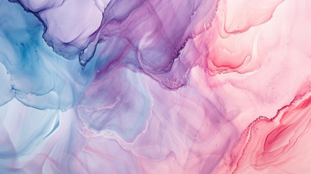 Abstract artistic bright pastel alcohol ink colorful background. Marble liquid texture bannerの素材