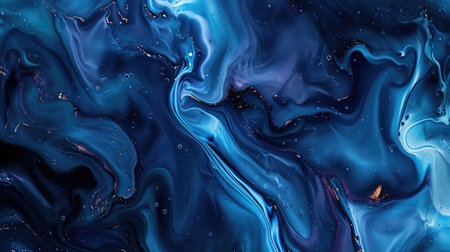 Abstract artistic dark alcohol ink colorful background. Marble liquid texture bannerの素材