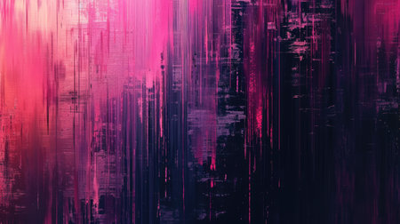 Abstract background with colorful distorted motion glitch. Broadcast error, grunge damaged effectの素材