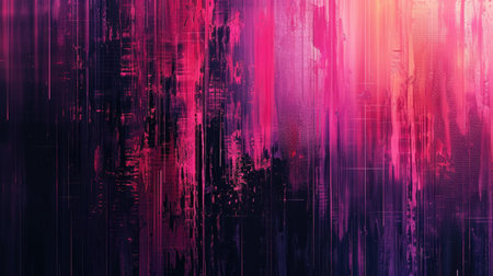 Abstract background with colorful distorted motion glitch. Broadcast error, grunge damaged effectの素材