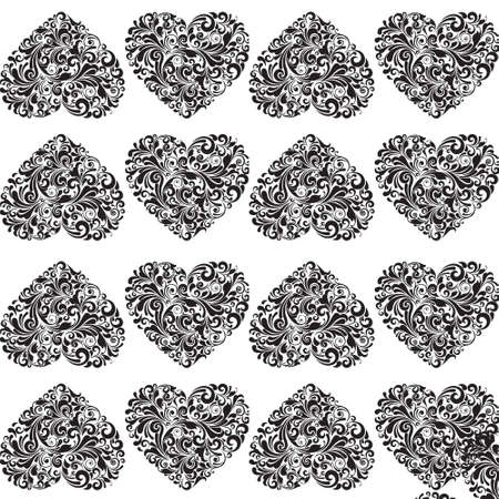 Vintage heart backgroundの写真素材