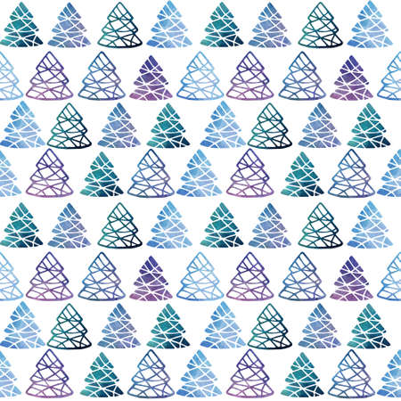 Colorfull pattern with hristmas treeの写真素材
