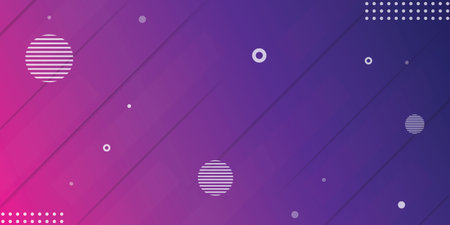 Geometric background. Minimal abstract cover design. Creative colorful wallpaper. Trendy gradient poster. Vector illustration.のイラスト素材
