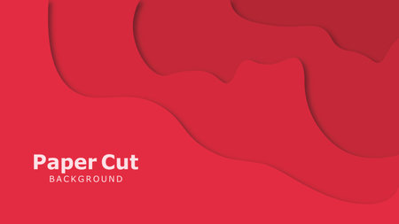 Paper cut background. Vector illustration.のイラスト素材
