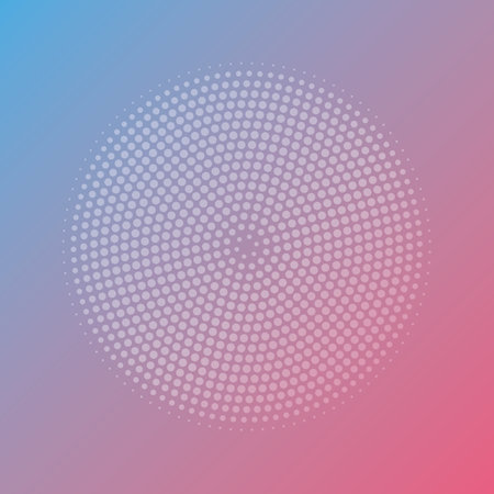 Abstract dotted vector circle background.のイラスト素材