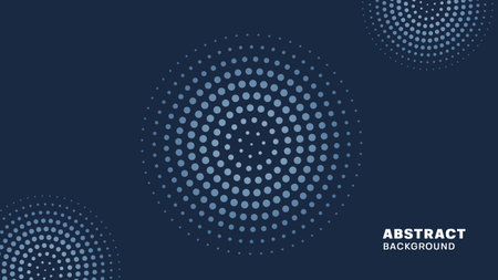 Abstract halftone dots background. Halftone effect vector pattern and blue backdrop.のイラスト素材