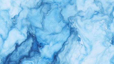 Marble abstract background. Blue marble pattern. Marbling texture.の素材
